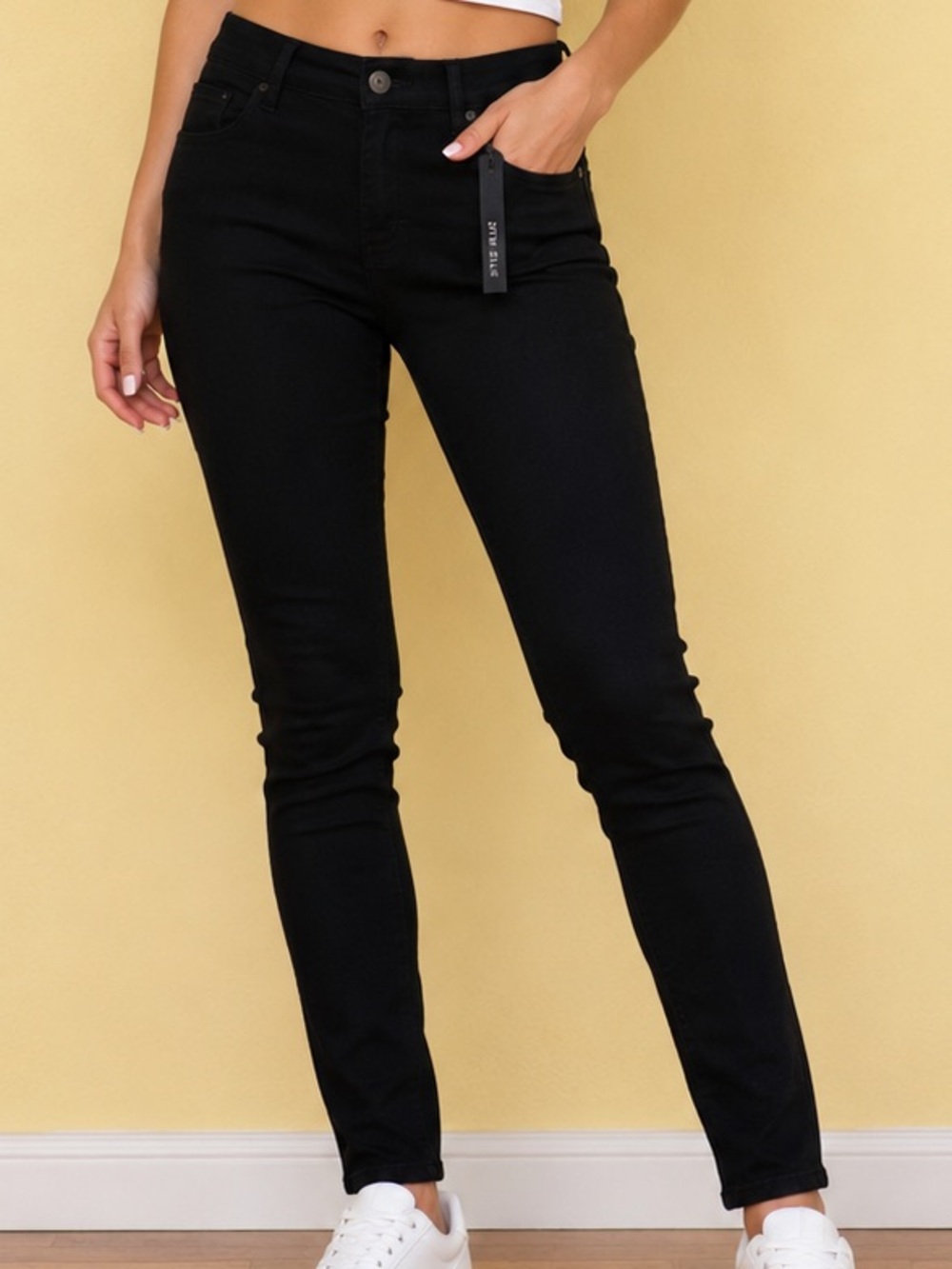 STS Blue Black Skinny Jeans Women’s Size 29 Stretch Denim NWT Jet Black 8